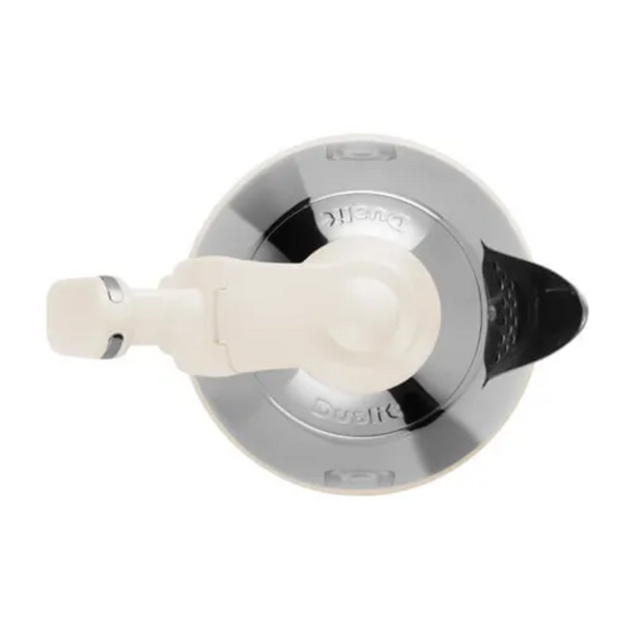 Dualit Polished Chrome Jug Kettle With Canvas White Trim