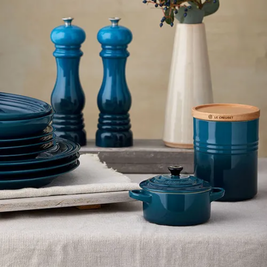 Le Creuset Deep Teal Stoneware Petite Round Casserole